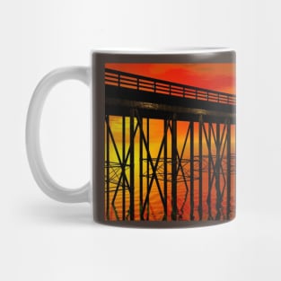 The Pier 38 at Sunset Mug